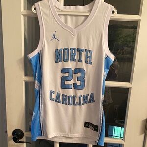 Jordan White and Blue Jersey UNC
